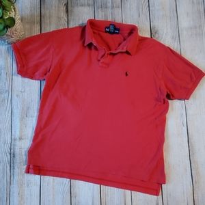RALPH LAUREN Men's Size Large Red Polo